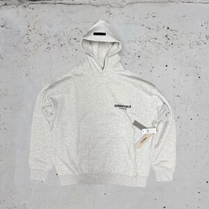 Light Oatmeal Essentials Hoodie Size Large New